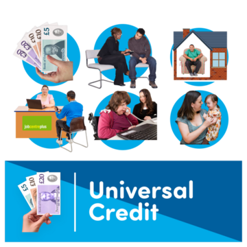 A front cover of a Universal Credit leaflet