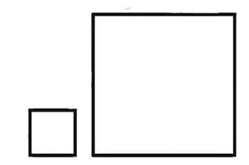 Big square and small or little square