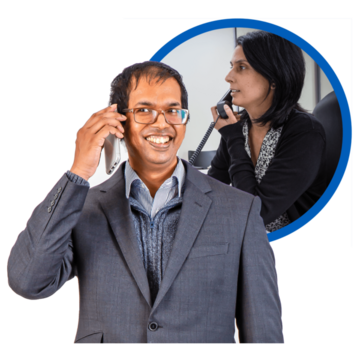 doctor talking to a patient on the phone