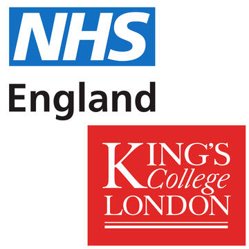 Logos of NHS England and King's College London