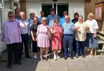 A photograph of members of the Voices Council