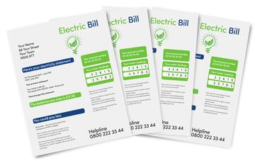 Four electricity bills