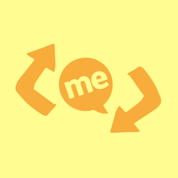 Mencap logo in yellow with arrows