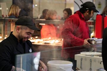People working in a Chopstix restaurant