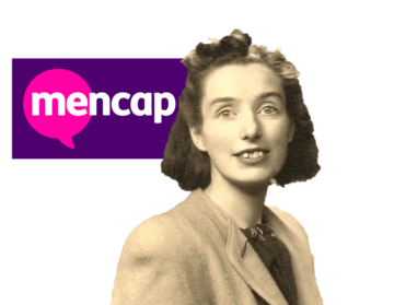 Judy Fryd and the Mencap logo