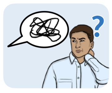 NHS111 A man in a shirt looking confused as what someone else is saying