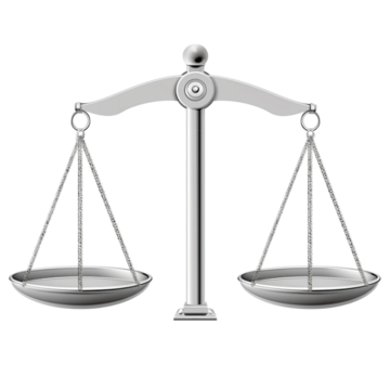 A set of scales which balance