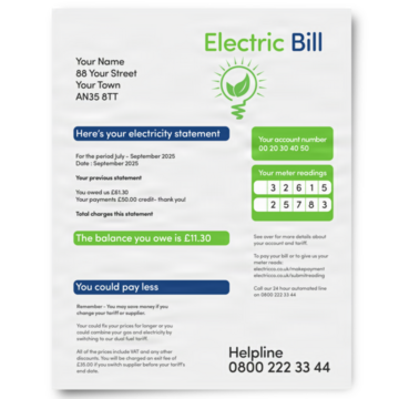 An electric bill