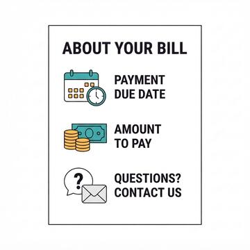 An easy read page with information about an energy bill