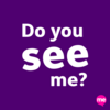 DO YOU SEE ME stamp with icon NEW