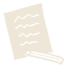 letter and pencil