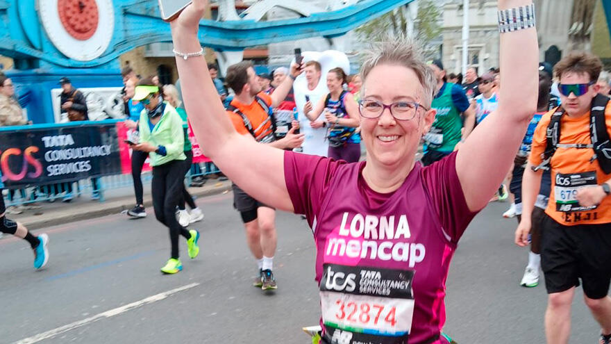A runner in the 2024 London Marathon