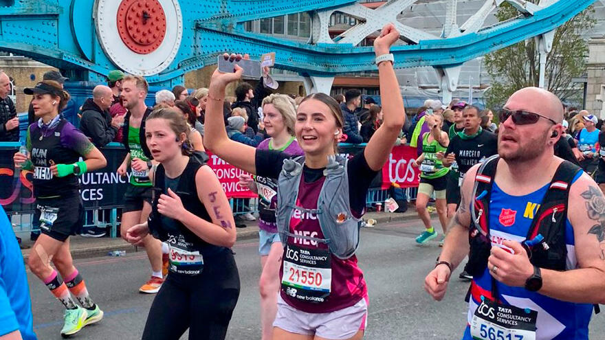 A runner in the 2024 London Marathon