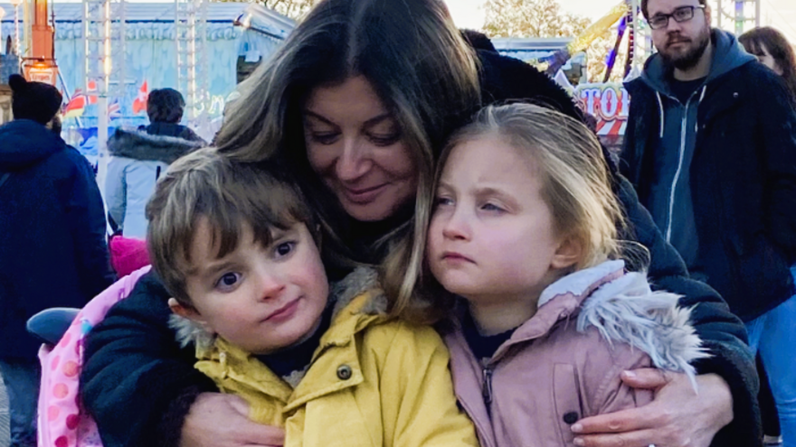 Sophia and her two children