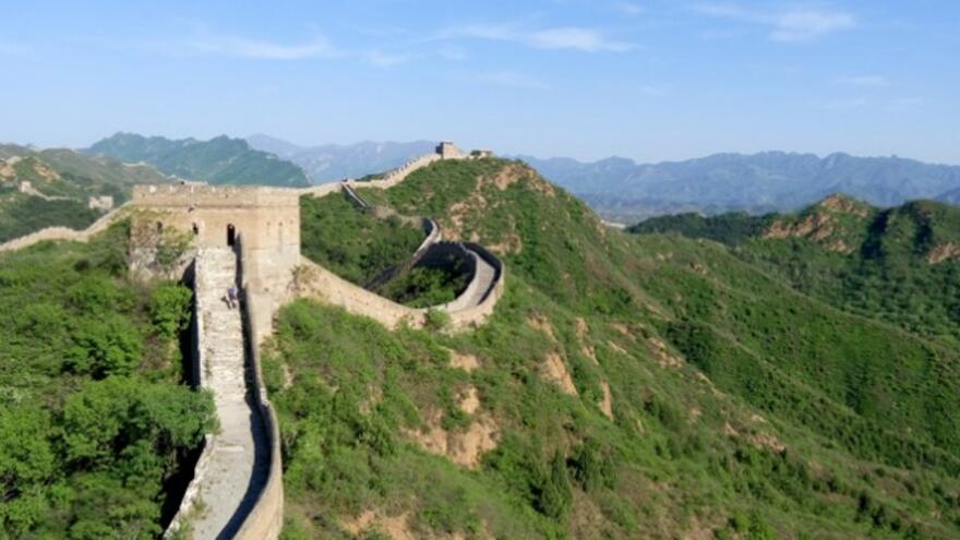 View from Great Wall of China