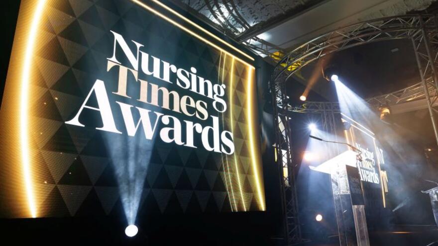 Nursing Times Awards stage