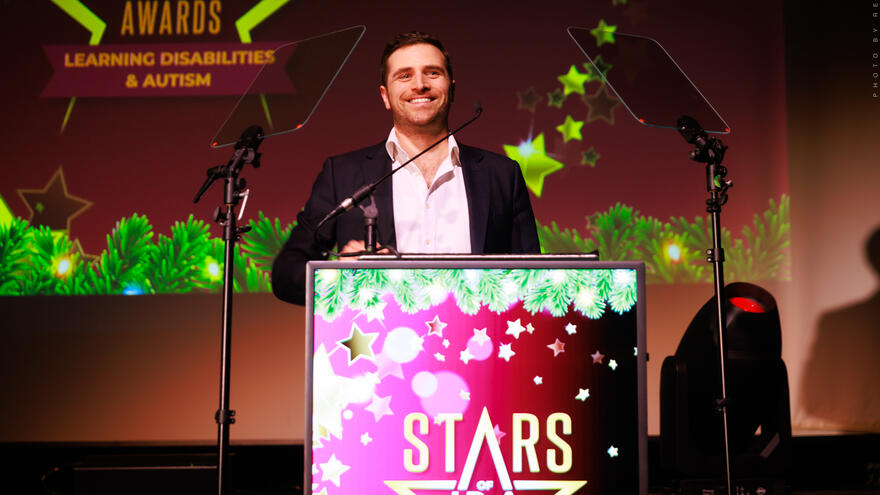 Alexander Dragonetti hosting the Stars of Learning Disability and Autism Awards