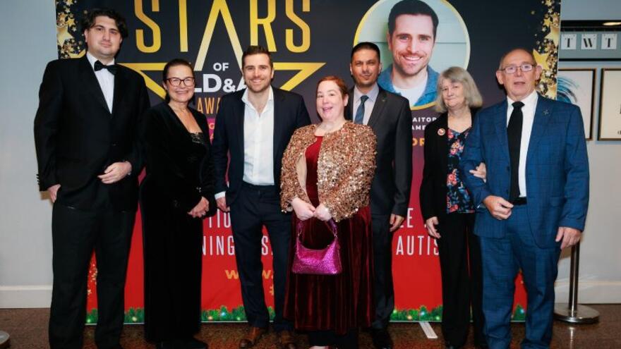 A group of the nominees at the awards