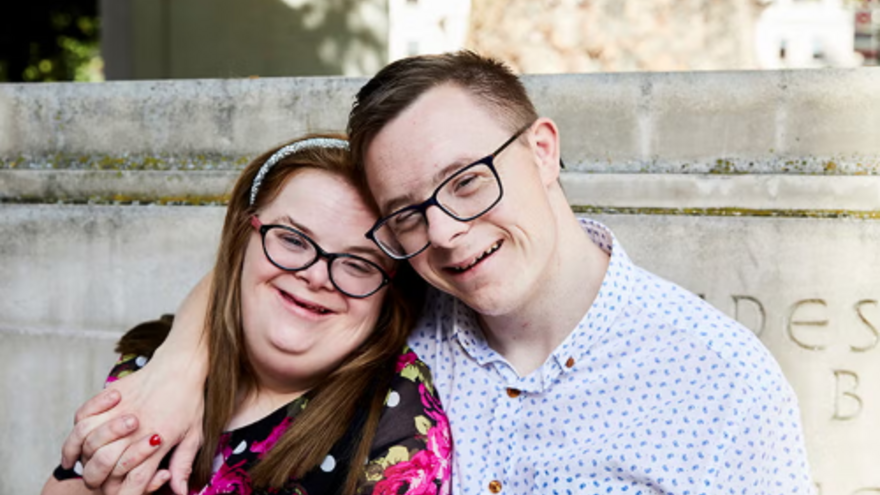 Heidi Crowter with her husband James