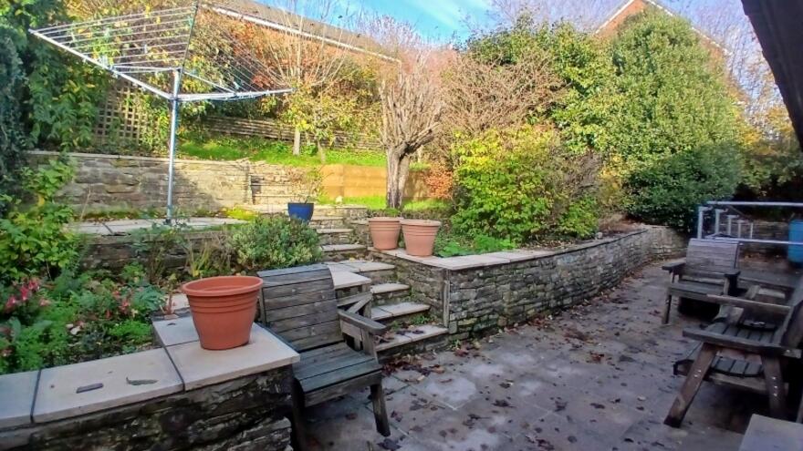 Back garden of Church Lea Launceston Cornwall