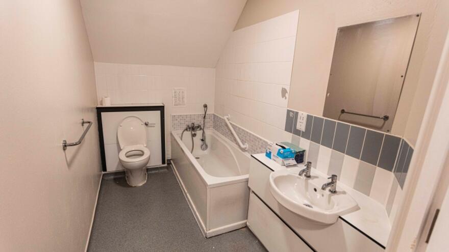 First flat bathroom