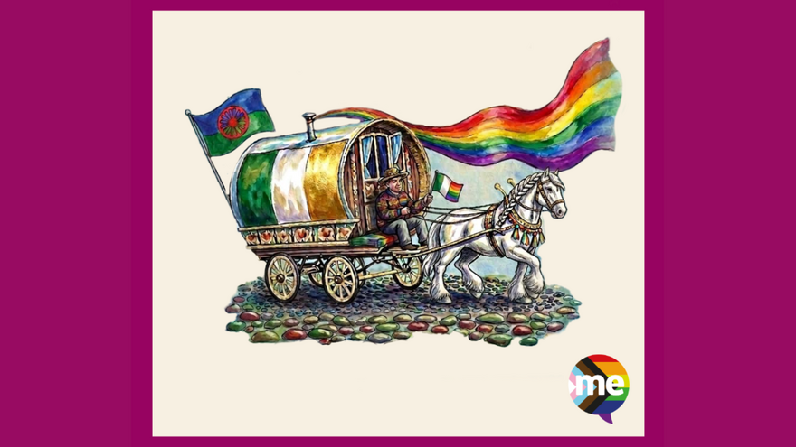 An AI created image of a traditional Traveller caravan pulled by a horse