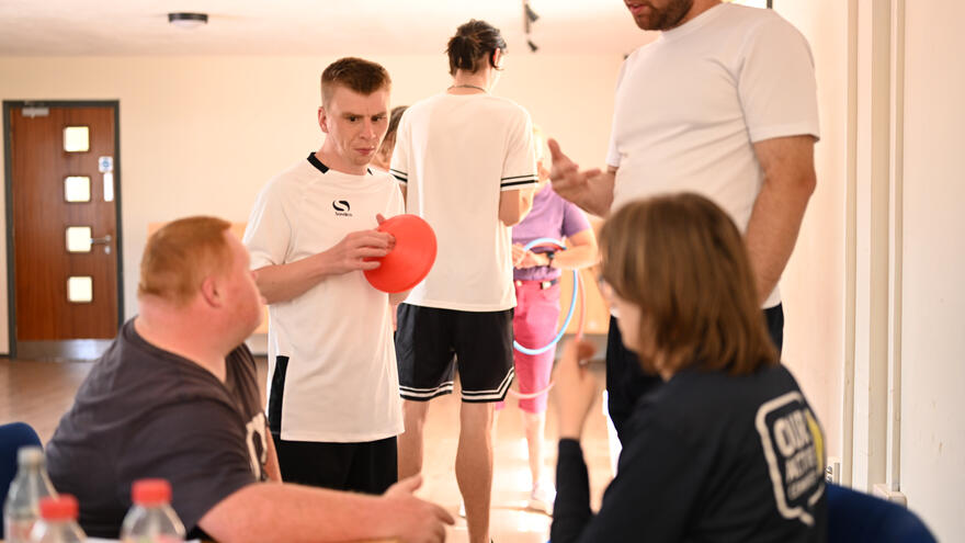 leaders take part in their award training