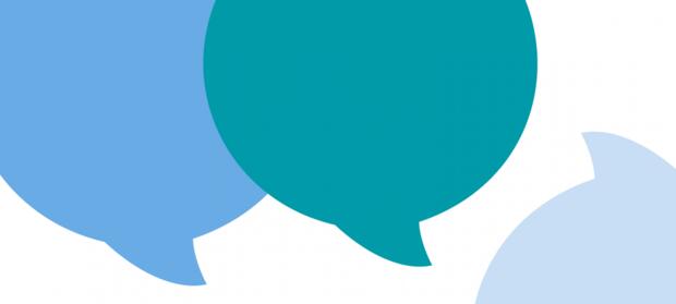 Cartoon images of speech bubbles