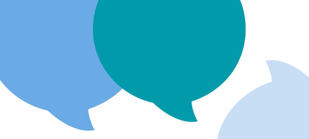 Cartoon image of speech bubbles.