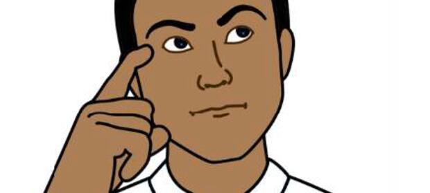 A person with his hand to their head thinking