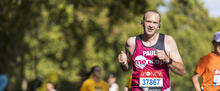 Man running race for Mencap