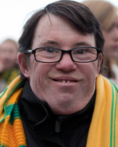 Football fan with a learning disability 