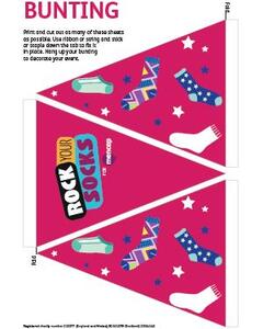 Picture of the Bunting PDF for Rock Your Socks
