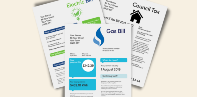 3 different energy bills