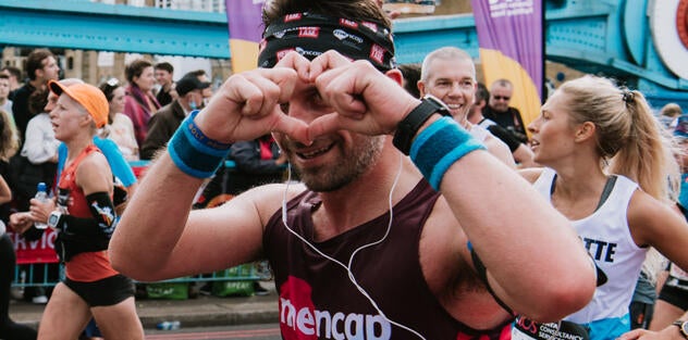 Mencap London Marathon Man Heart 
